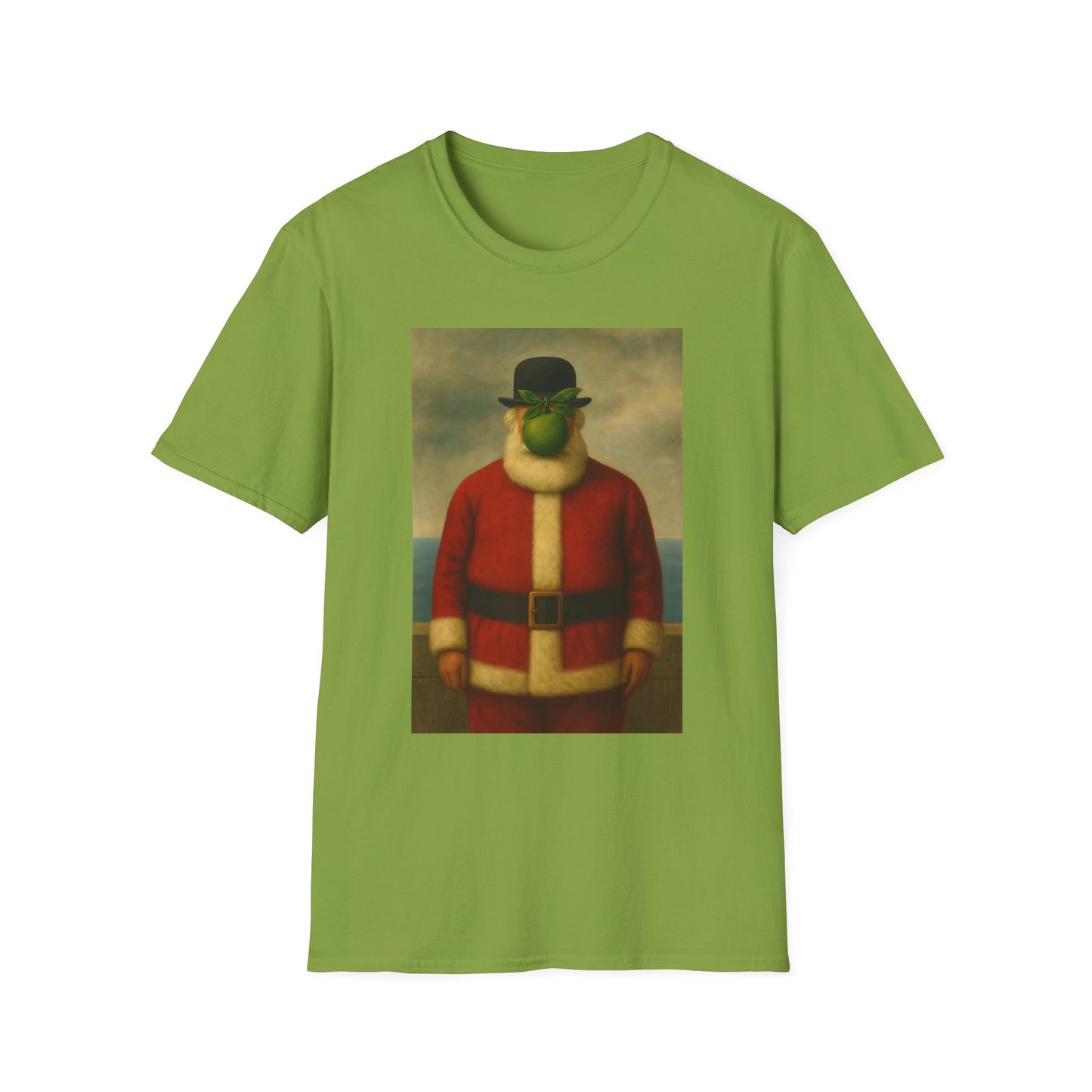 Surreal Santa Portrait T-Shirt | Vintage Man in Santa Suit