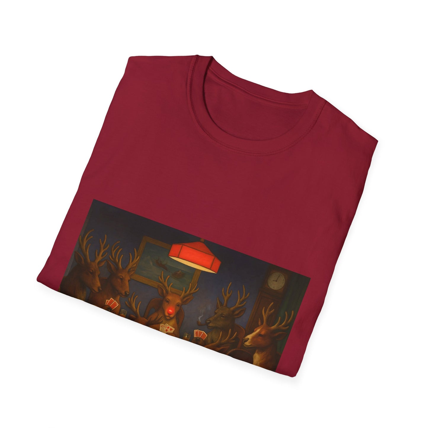 Forest Deer Poker Night T-Shirt | Woodland Animals Playing Cards