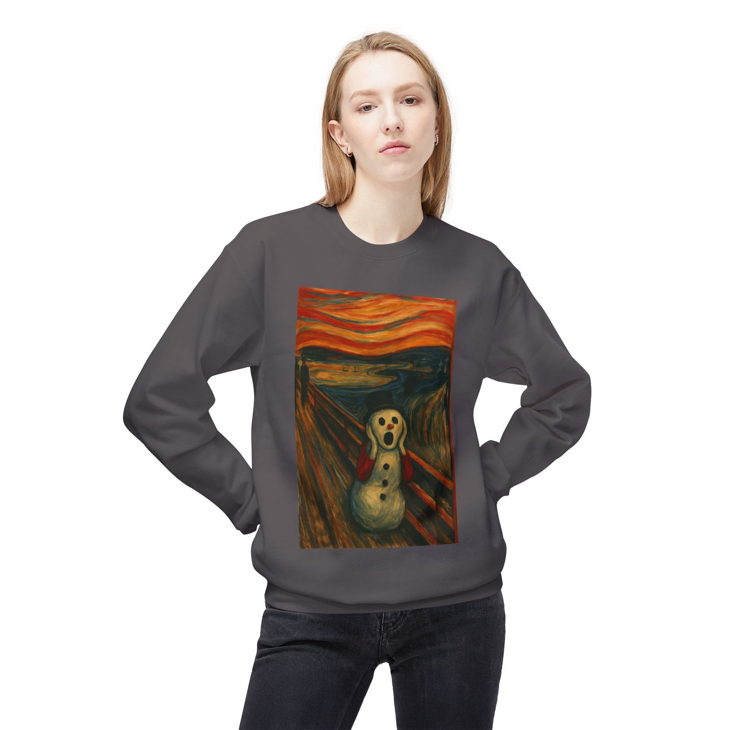 The Scream Snowman sweatshirt | Crewneck Sweatshirt