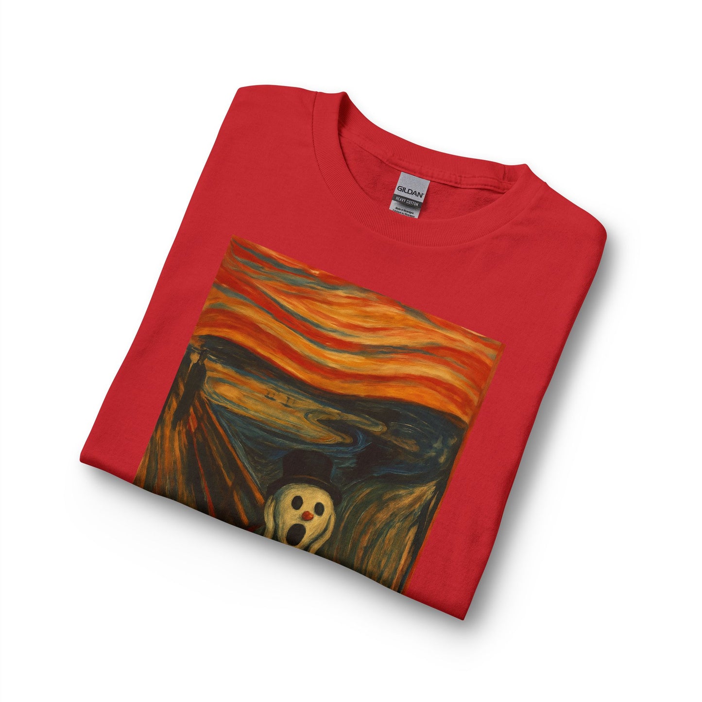 The Scream Snowman Long Sleeve T-Shirt | Surreal Art Print