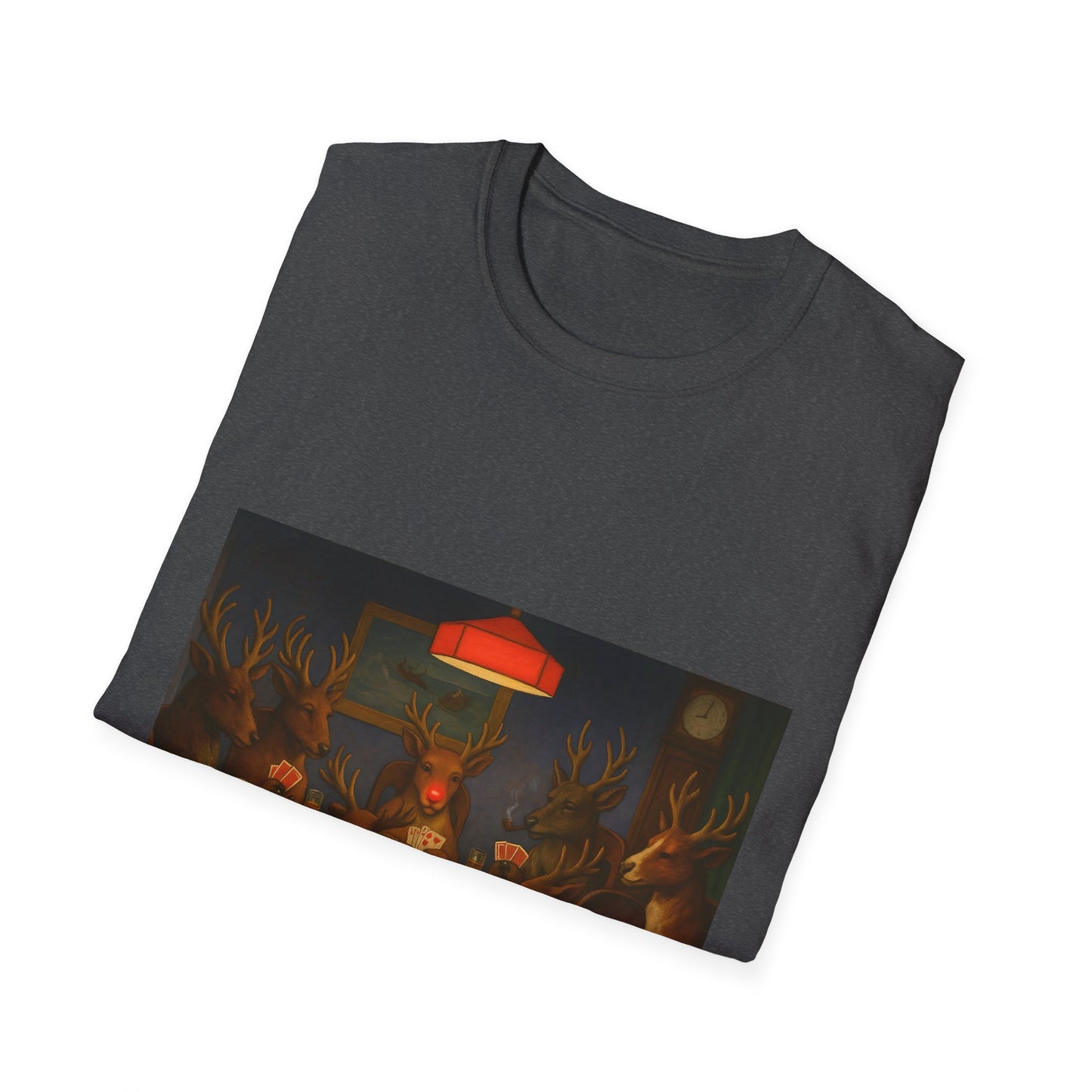 Forest Deer Poker Night T-Shirt | Woodland Animals Playing Cards