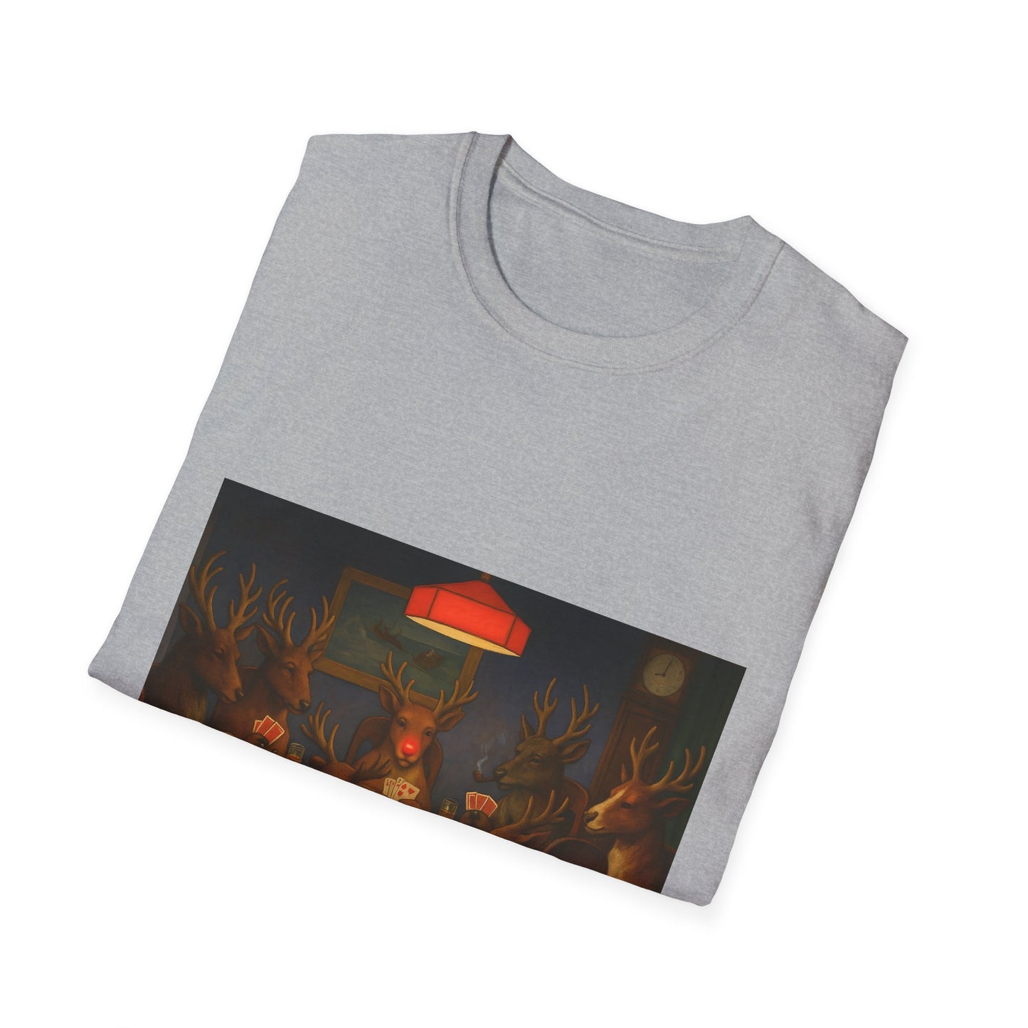 Forest Deer Poker Night T-Shirt | Woodland Animals Playing Cards