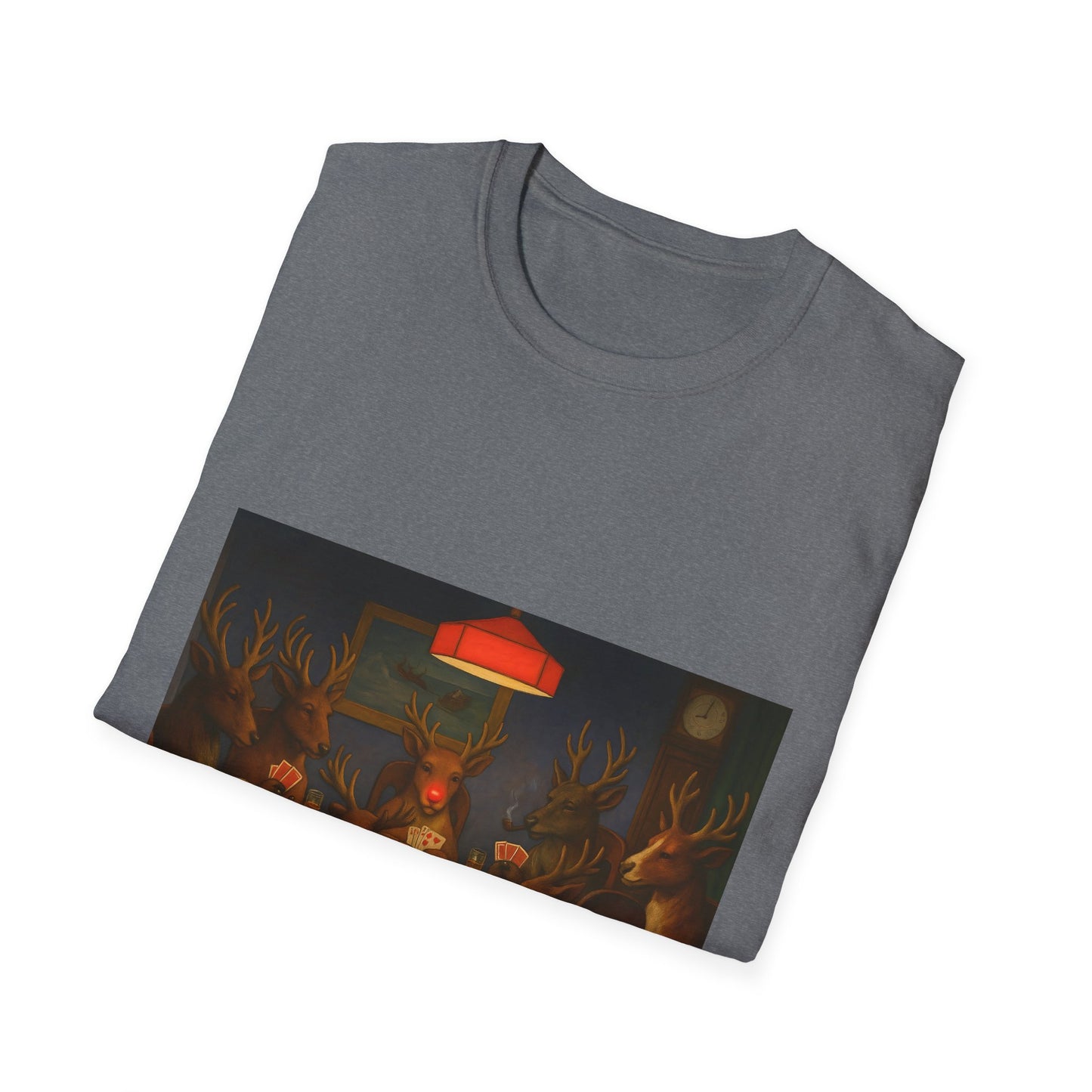 Forest Deer Poker Night T-Shirt | Woodland Animals Playing Cards